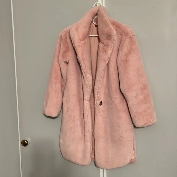 Pink teddy coat - Picture 7 of 10